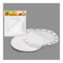 Best Products Plateau rond avec bordure blanche 21 cm, 3 pièces