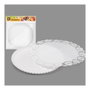 Best Products Plateau rond avec bordure blanc Ø25 cm, 2 pcs