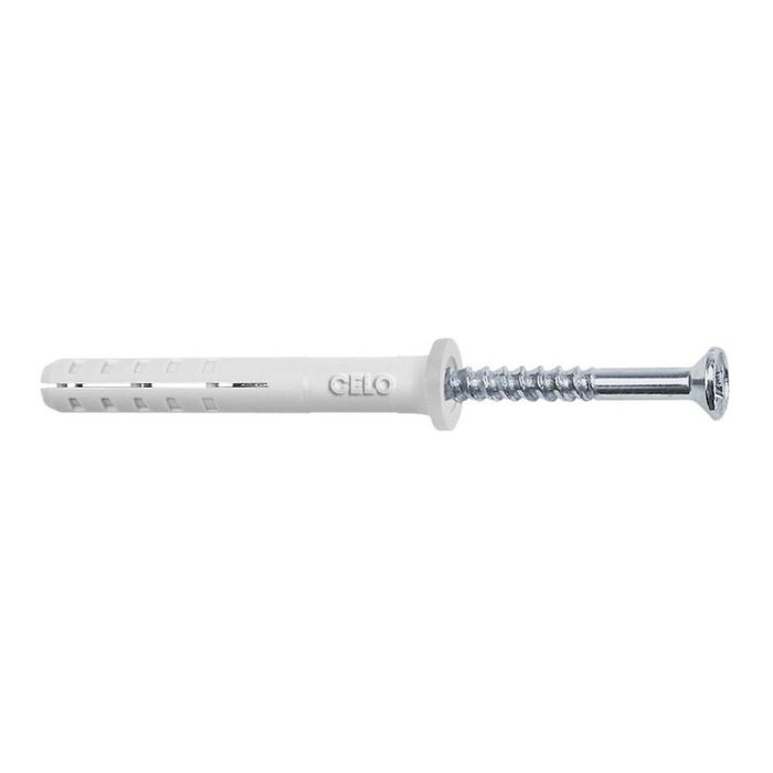 Chevilles et vis CELO NP 6 x 60 mm Acier Tête plate zingage (50 Unités) Chevilles et vis CELO NP 6 x 60 mm Acier Tête plate zingage (50 Unités)