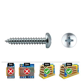 Celo Vis à tôle Phillips 3,5 x 9,5 mm, Zincée, Boîte de 1000 unités
