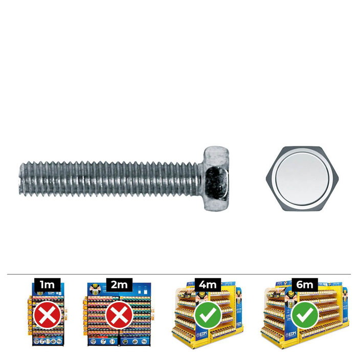 Celo Boîte de 250 vis métriques hexagonales DIN 933 Ø5x45mm zinguées Celo Boîte de 250 vis métriques hexagonales DIN 933 Ø5x45mm zinguées