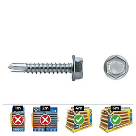 Celo Vis autofiletante pointe forêt ø6,3x63mm zincado, 100 unités