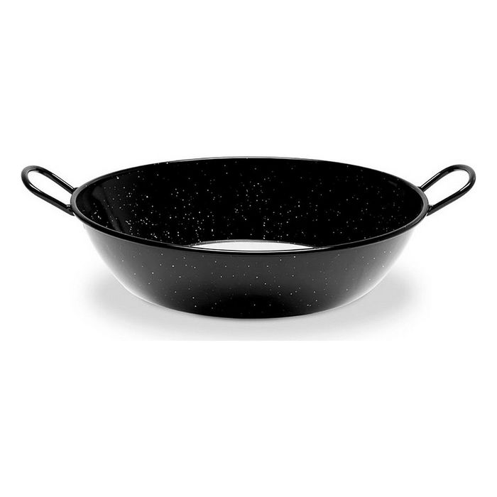Poêle creuse avec anses Vaello Noir Acier émaillé (Ø 28 cm) Poêle creuse avec anses Vaello Noir Acier émaillé (Ø 28 cm)