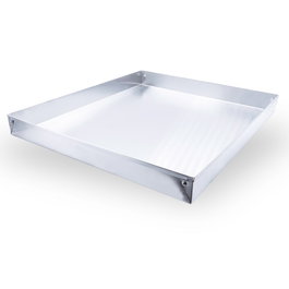 Vaello Bandeja de four aluminium 28 x 42 x 3,5 cm chromé