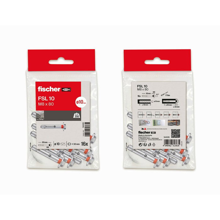 Boulon Fischer Ms Sol (16 Unités)