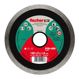 Fischer Disque diamant pour céramique fcd-ces Ø115 x 1,6 x 22,23 mm pour carrelage