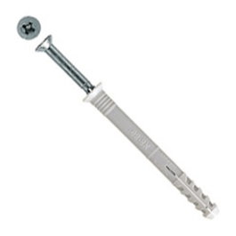 FISCHER - Tasseau nylon avec clou Fischer N - Médium 8-60 mm - Set de 50