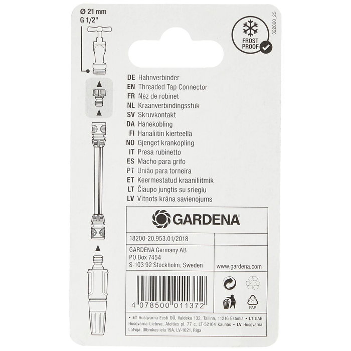 Buse Gardena 18200-20 Adaptateur (1/2") Buse Gardena 18200-20 Adaptateur (1/2")