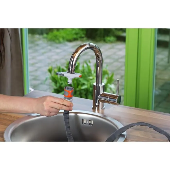 Gardena - Adaptateur de robinet d'intérieur pour tuyau d'arrosage - Connexion GARDENA System - Filetage M22 ou M24