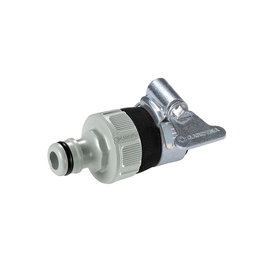 Gardena Raccord rapide à collier pour robinet sans filet Ø14-17 mm, gris, polypropylène