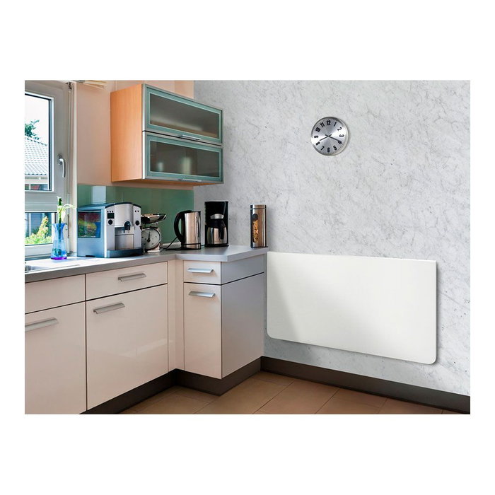 Fepre Équerre en acier pliable Abat-plan blanc 11 x 20 cm charge max 200 kg (2 pièces)