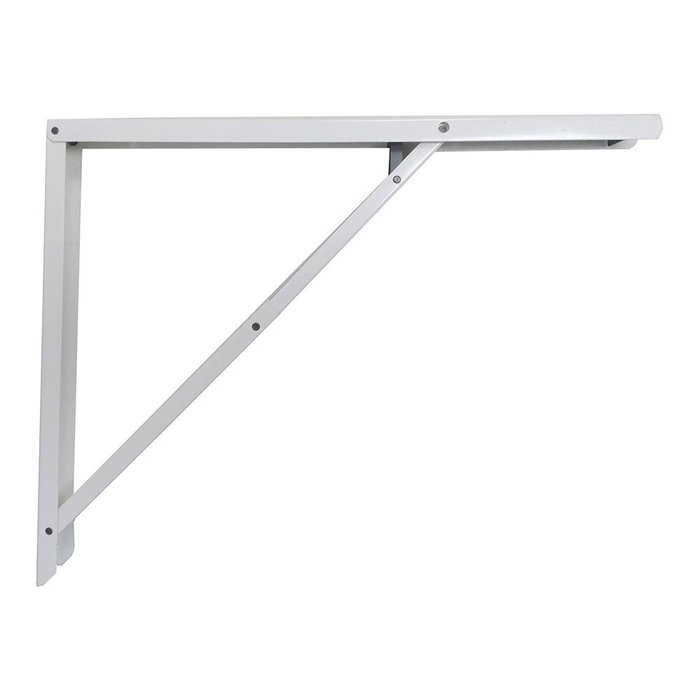 Fepre Équerre Pliable Abat-Plan en Acier Blanc 40 x 52 cm - Résistance 400 kg Fepre Équerre Pliable Abat-Plan en Acier Blanc 40 x 52 cm - Résistance 400 kg