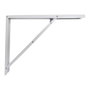 Fepre Équerre Pliable Abat-Plan en Acier Blanc 40 x 52 cm - Résistance 400 kg