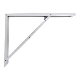 Fepre Équerre en acier pliable blanc 40 x 52 cm