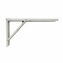 Fepre Équerre pliable en acier blanc 30 x 52 cm