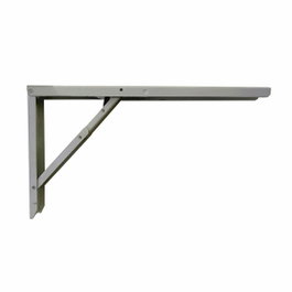 Fepre Équerre pliable en acier argenté 30 x 52 cm