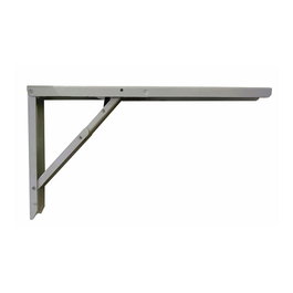 Fepre Équerre Pliable Abat-Table en Acier Argenté 30 x 52 cm - 300 kg