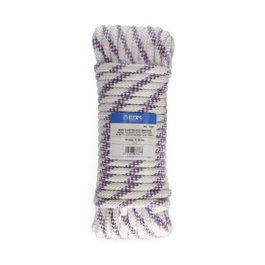 Edm Corde driza en polyester haute ténacité tricolore 10 mm x 15 m