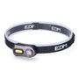 Edm Wildtrack TX3 Lampe frontale LED rechargeable 400 lm 5 W + 100 lm 3 W, lumière froide 6500 K et rouge, batterie lithium 300 mAh, aluminium, 63 x 25 x 33 mm