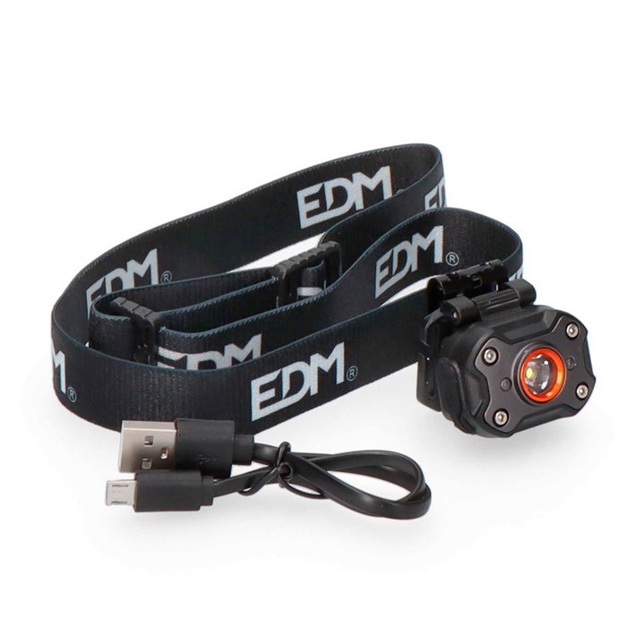 Edm Lampe Frontale LED Wildtrack TX1 Rechargeable USB-C 8W 400lm 5 Modes Edm Lampe Frontale LED Wildtrack TX1 Rechargeable USB-C 8W 400lm 5 Modes