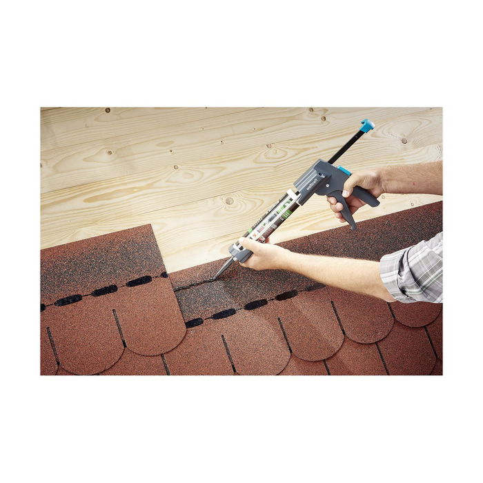 Pistolet à silicone Wolfcraft mg 600 pro Noir