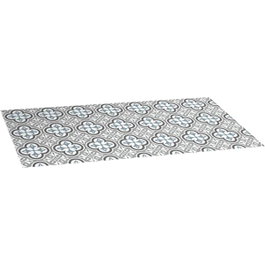 Croma Collection Alfombra vinílica Hidra topo 50 x 110 cm, Topo - turquesa