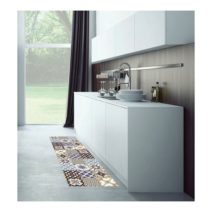 Tapis en vinyle Stor Planet Hydraulique Bleu 100 % PVC (60 x 200 cm)