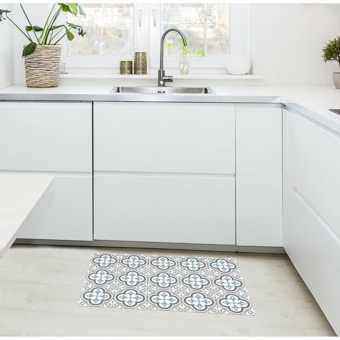 Tapis en vinyle Stor Planet Croma Hidra Gris 100 % PVC (45 x 75 cm)