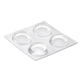 Inofix Gota protectrice adhésive transparente Ø19 mm 4 pièces blister antidérapante PVC