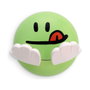 Inofix Crochet adhésif enfant design visage vert