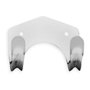 Inofix 3052-1-000 Colgador double en acier zingué pour outils 64x77x48mm Lot de 3