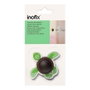 Inofix Tope de mur adhésif enfant tortue verte 77x67x18mm, protection anti-chocs