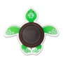 Inofix Tope de mur adhésif enfant tortue verte 77x67x18mm, protection anti-chocs