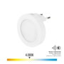 Edm Pilote LED rond 0,5W 5lm 4000K avec capteur crépusculaire 15lux Ø6,5x5,3cm IP20
