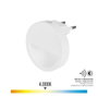 Edm Pilote de nuit LED rond avec visière 0.5W 5lm 4000K blanc neutre
