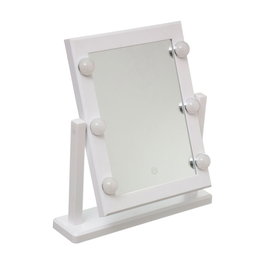 5Five Miroir LED Hollywood 37 x 9 x 40,5 cm Blanc Toucher 2 Tons Lumière Froide/Chaude 180° Pivotant