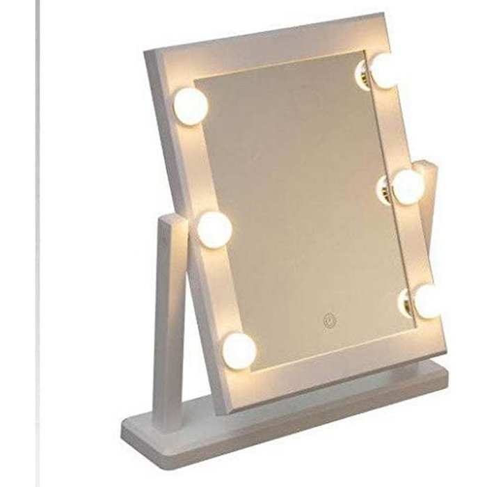 Miroir de Table LED Tactile 5five Hollywood Blanc 37 x 9 x 40,5 cm Miroir de Table LED Tactile 5five Hollywood Blanc 37 x 9 x 40,5 cm