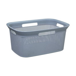 5Five Panier à linge gris 45 l 59 x 41 x 27,5 cm en polypropylène