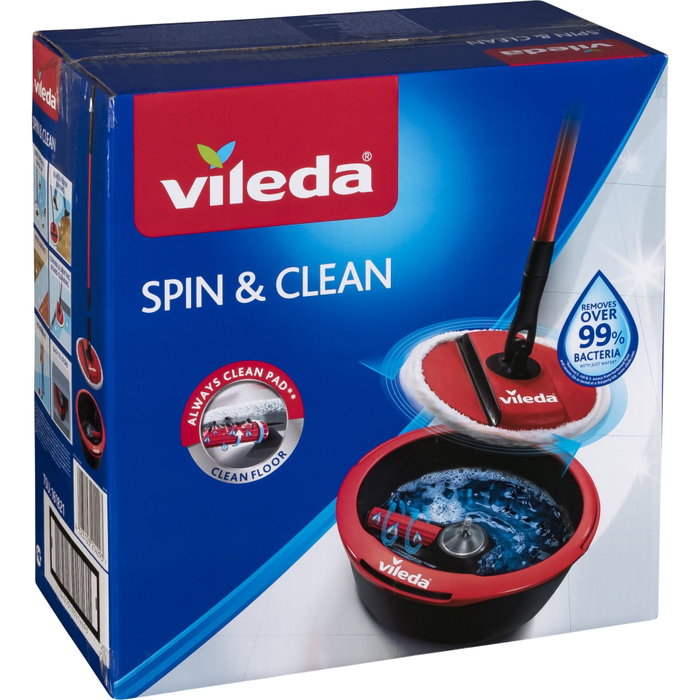 Vileda Spin & Clean Système de nettoyage avec seau essoreur