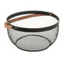 5Five Panier en maille rétro Noir Kitchen Ø 29 cm
