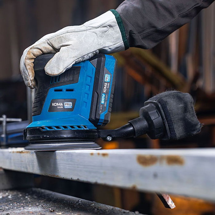Koma Tools Pro Series Lijadora Excéntrica Brushless 20V sans Batterie ni Chargeur, Ø125mm, 3 Vitesses, Modèle 20v-le Koma Tools Pro Series Lijadora Excéntrica Brushless 20V sans Batterie ni Chargeur, Ø125mm, 3 Vitesses, Modèle 20v-le