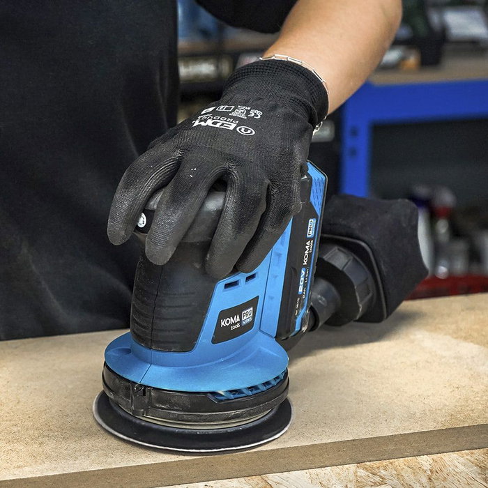 Koma Tools Pro Series Lijadora Excéntrica Brushless 20V sans Batterie ni Chargeur, Ø125mm, 3 Vitesses, Modèle 20v-le Koma Tools Pro Series Lijadora Excéntrica Brushless 20V sans Batterie ni Chargeur, Ø125mm, 3 Vitesses, Modèle 20v-le