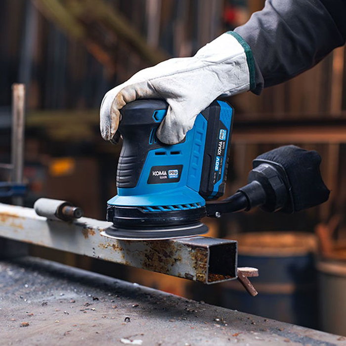 Koma Tools Pro Series Lijadora Excéntrica Brushless 20V sans Batterie ni Chargeur, Ø125mm, 3 Vitesses, Modèle 20v-le Koma Tools Pro Series Lijadora Excéntrica Brushless 20V sans Batterie ni Chargeur, Ø125mm, 3 Vitesses, Modèle 20v-le
