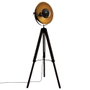 Atmosphera Lampe trépied Loft Lahti noire E27 156,5 x 65 x 57 cm métal et bois
