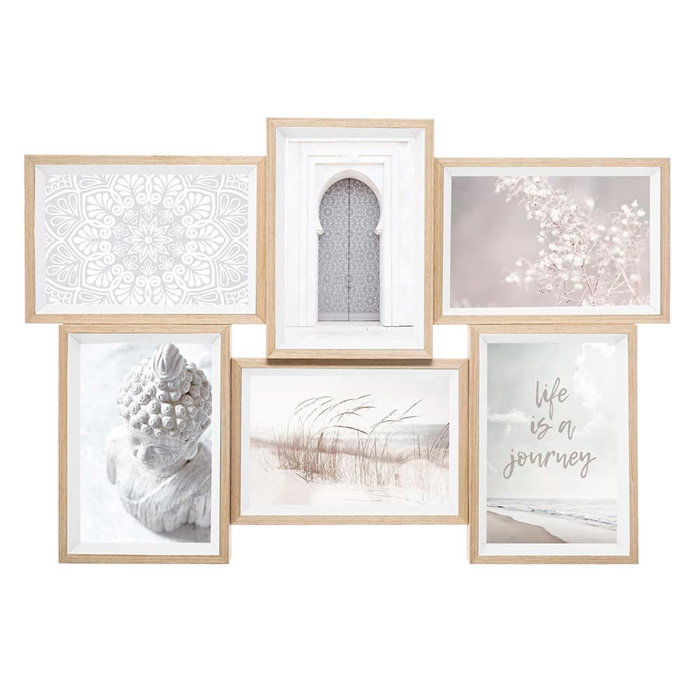Cadre photo Atmosphera Mille-Mille 45 x 31 cm Bois MDF Cadre photo Atmosphera Mille-Mille 45 x 31 cm Bois MDF