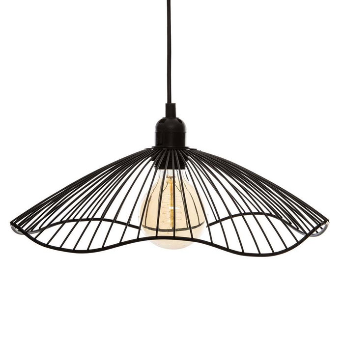Atmosphera Suspension métallique collection Château E27 noir Ø 34 x 15,5 cm, câble 80 cm Atmosphera Suspension métallique collection Château E27 noir Ø 34 x 15,5 cm, câble 80 cm
