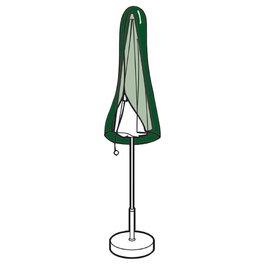 Altadex Housse de protection parapluie ø27-42 x 202 cm - Polyéthylène 100 g/m² imperméable et respirant Vert