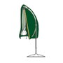 Altadex Housse de protection parapluie Ø 27-42 x 202 cm, Polyester 240 g/m² imperméable, Vert