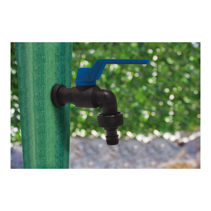 Aqua Control Robinet antigel 1/2" pour jardin, laiton et nylon, noir/bleu Aqua Control Robinet antigel 1/2" pour jardin, laiton et nylon, noir/bleu
