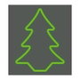 Edm Figure décorative sapin Flexiled vert 62 cm IP44 intérieur/extérieur